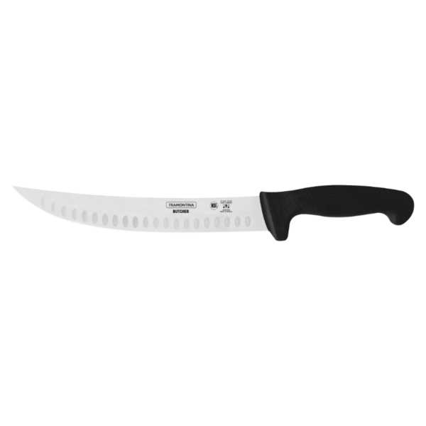 10″ BUTCHER/ FLUTED KNIFE, BLACK