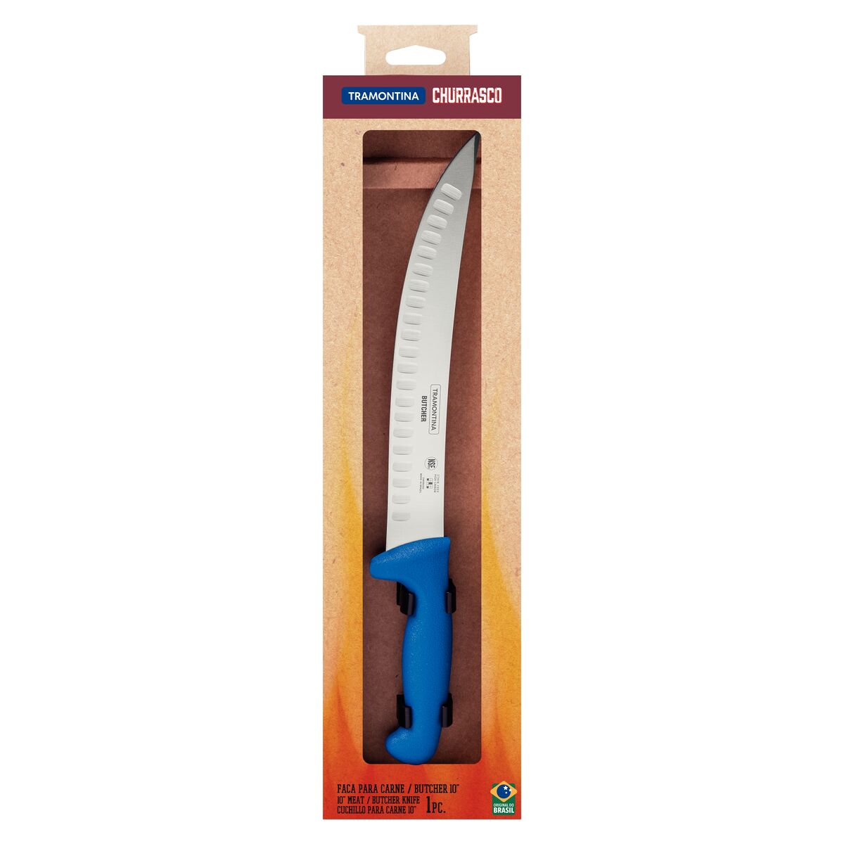 10″ BUTCHER/ FLUTED KNIFE, BLUE