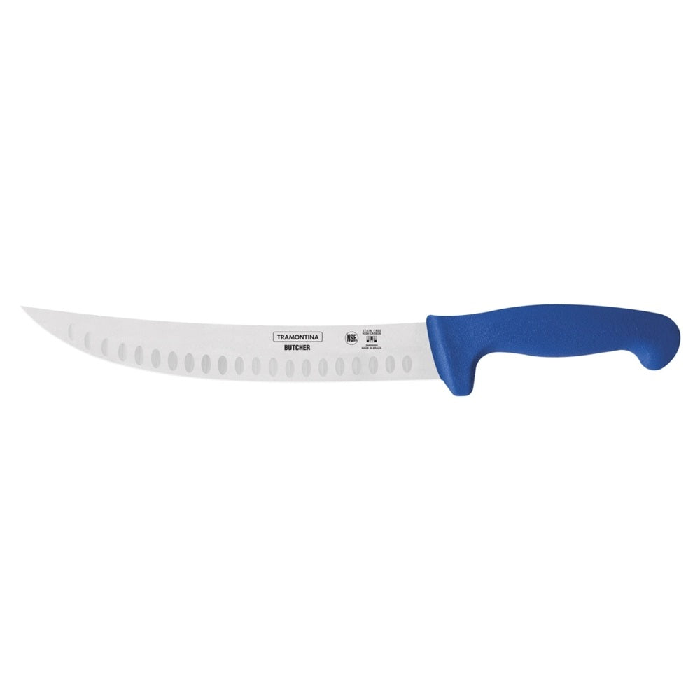 10″ BUTCHER/ FLUTED KNIFE, BLUE