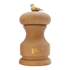 Beech Wood Pepper Mill Bird