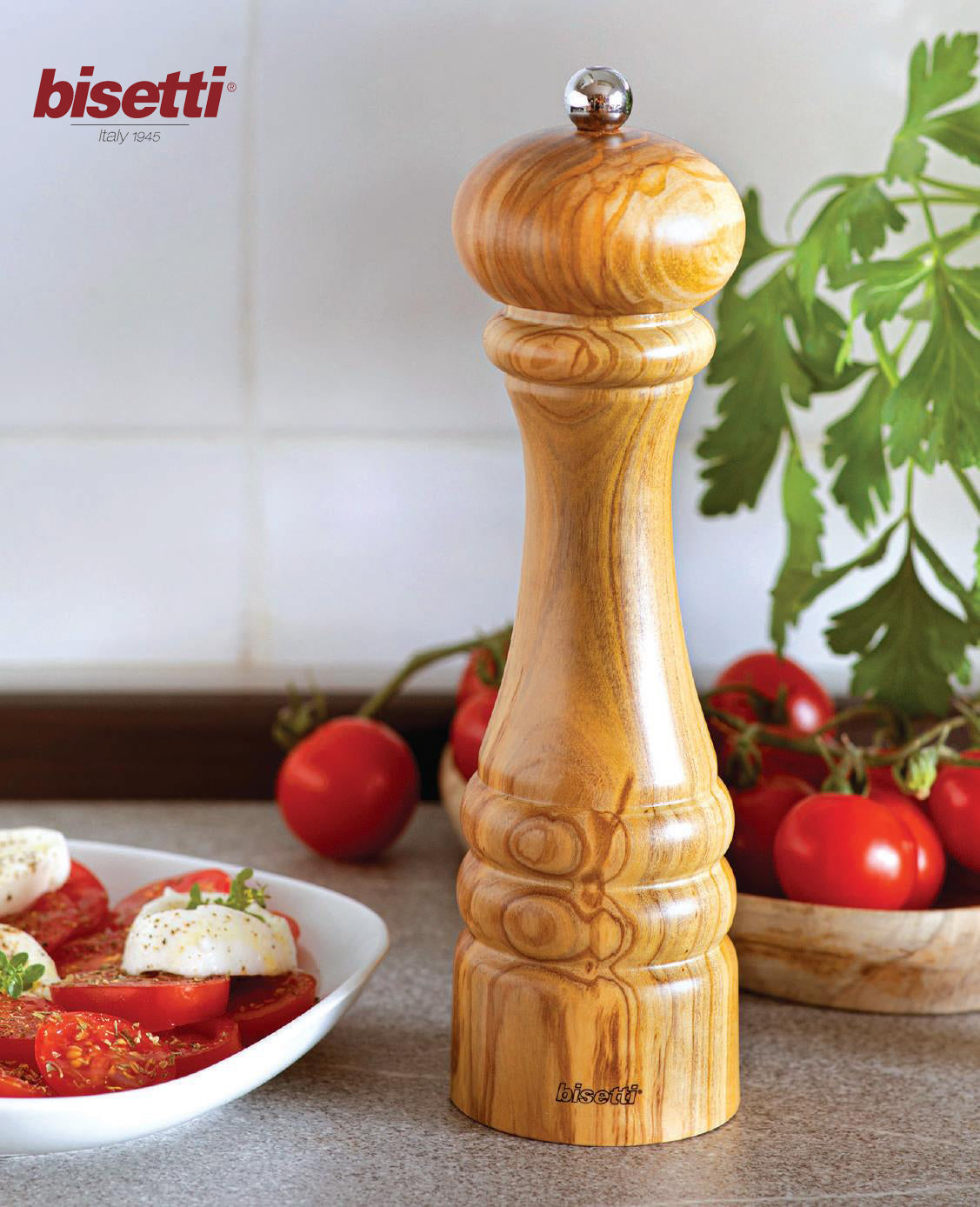 IMPERIA PEPPER MILL OLIVE WOOD 22.5 CM