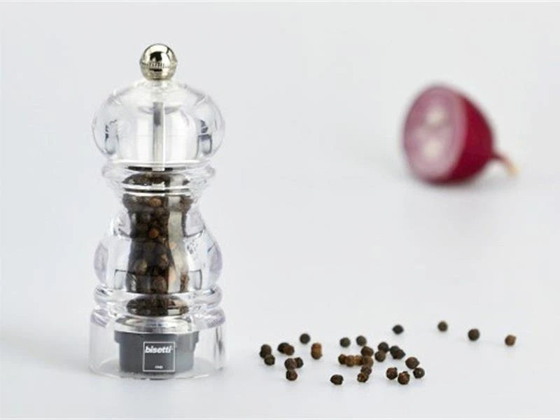 MILANO PEPPER MILL ACRYLIC 12 CM ROUND