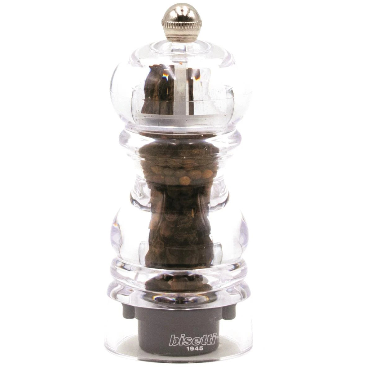 MILANO PEPPER MILL ACRYLIC 12 CM ROUND