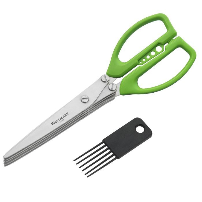 Herb scissors  with cleaning comb