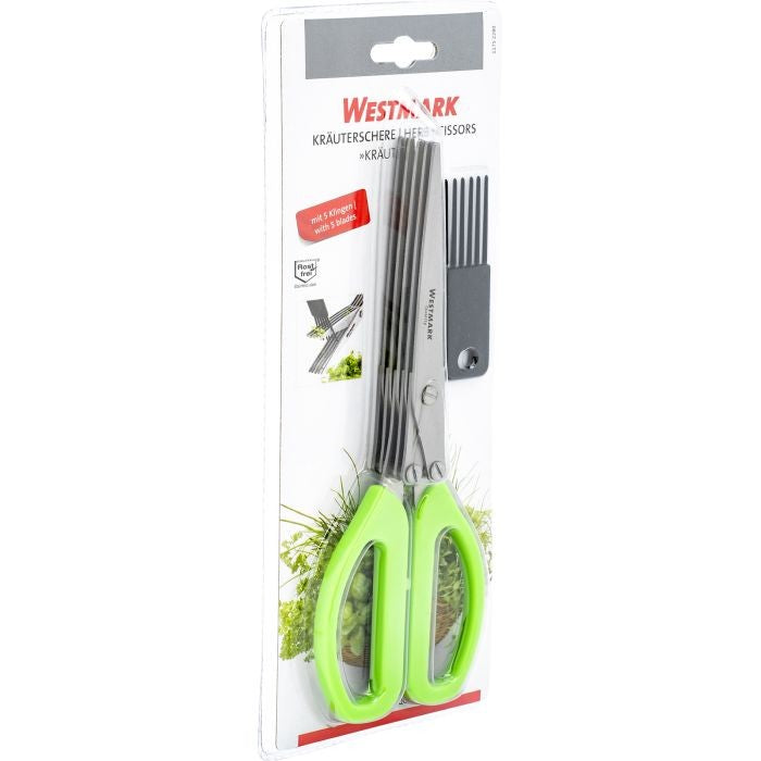 Herb scissors  with cleaning comb