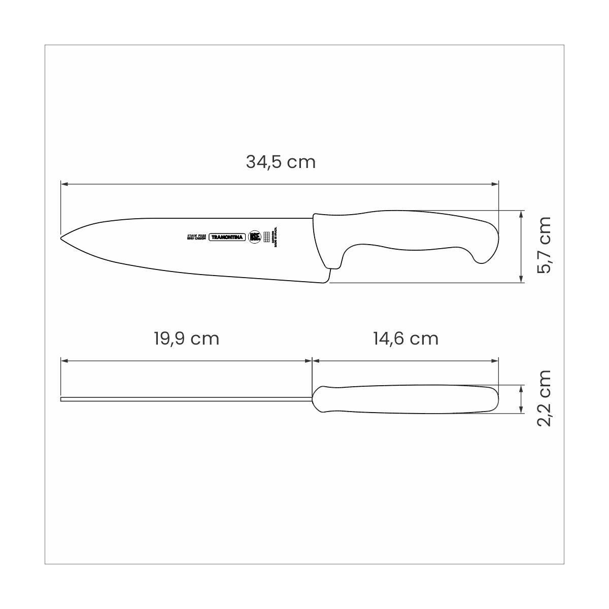 8" Broad Chef Knife